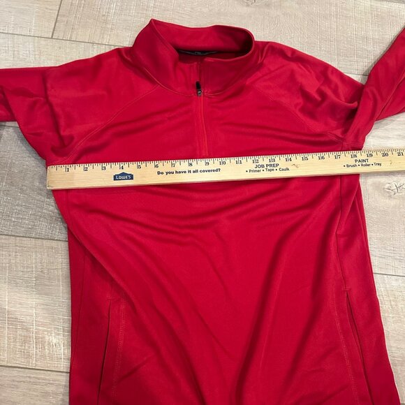 DEVON & JONES WOMENS RED MEDIUM 3/4 ZIP PULLOVER SHIRT NEW - Picture 4 of 7